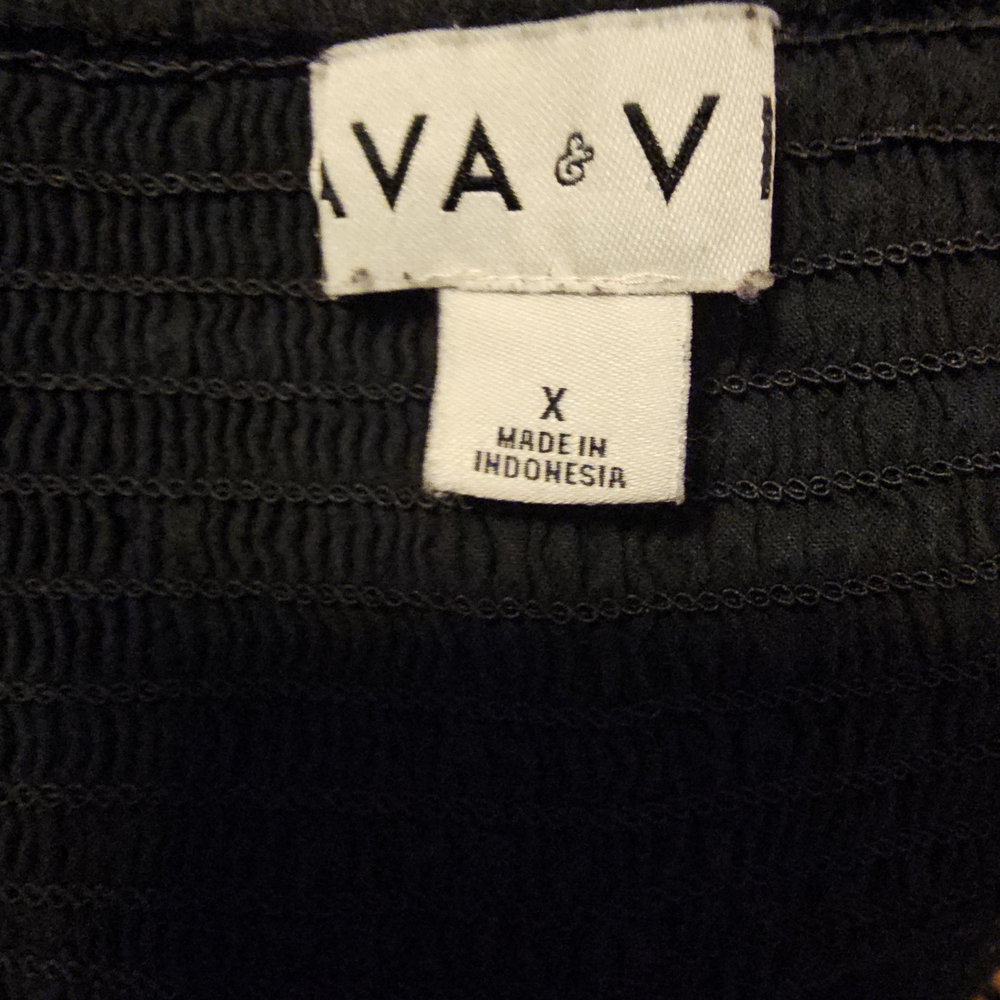 Ava & Viv Black Maxi Dress with Blue Accents - Picture 2 of 5
